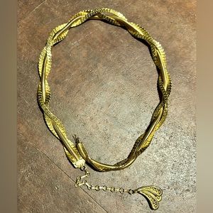 Christian Dior Multichain Gold Vintage Belt - Women | Color: Gold